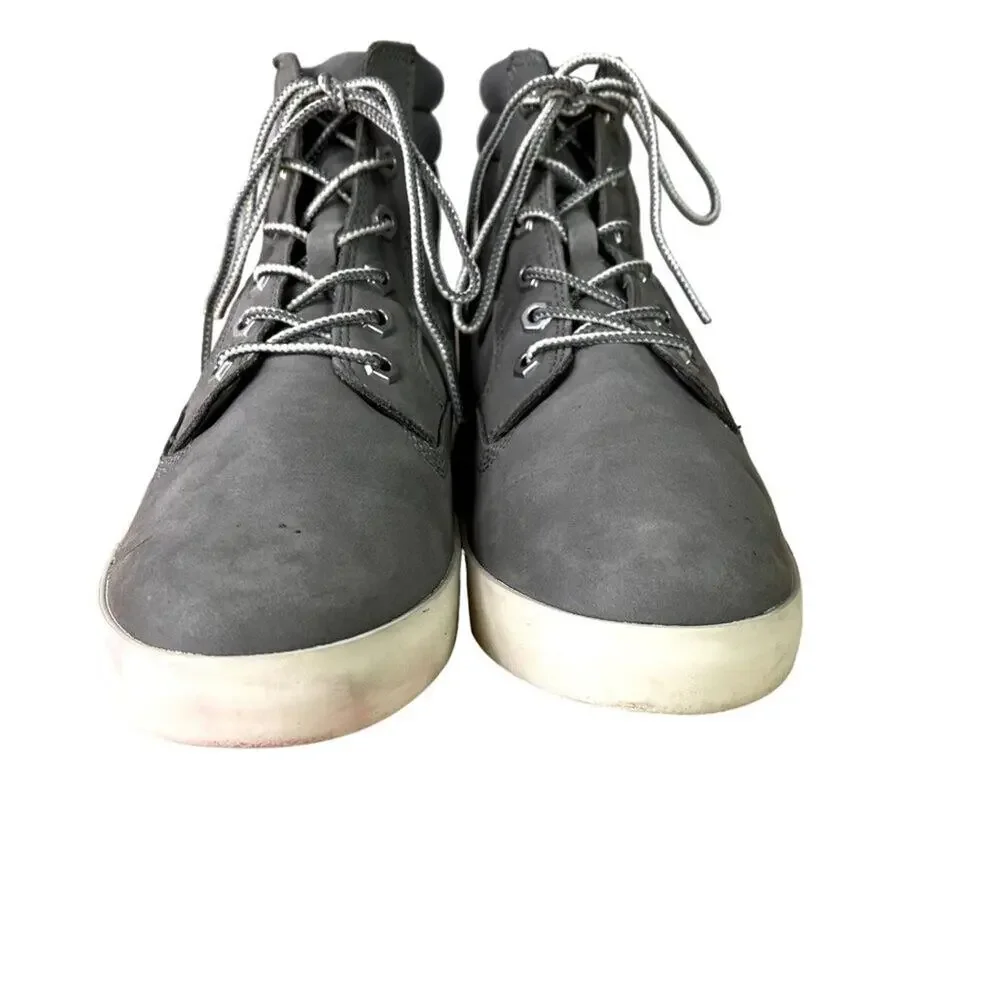 Timberland Sneakers Womens 9 Dausette Gray Nubuck Leather High Top Ortholite